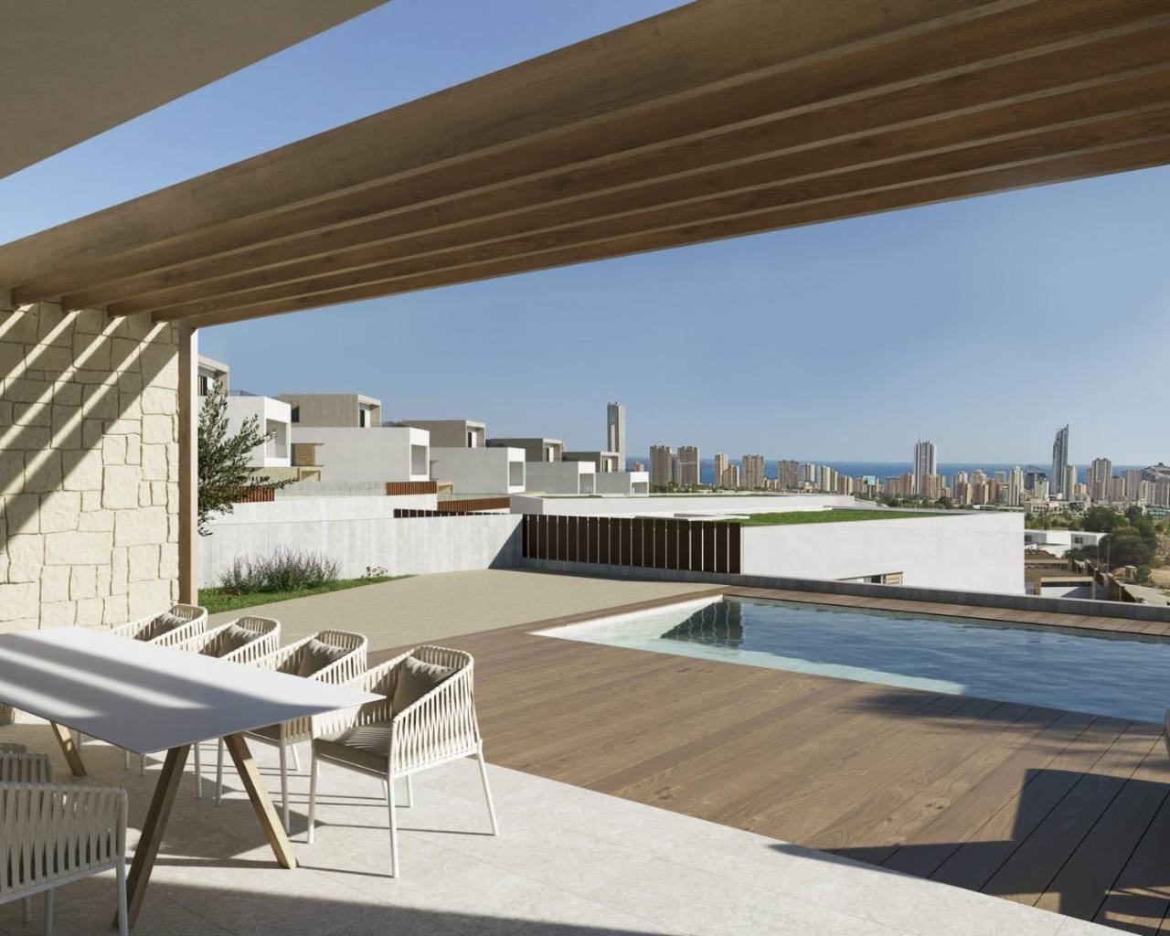 Chalet Independiente - Nueva construcción  - Finestrat - Campana Garden