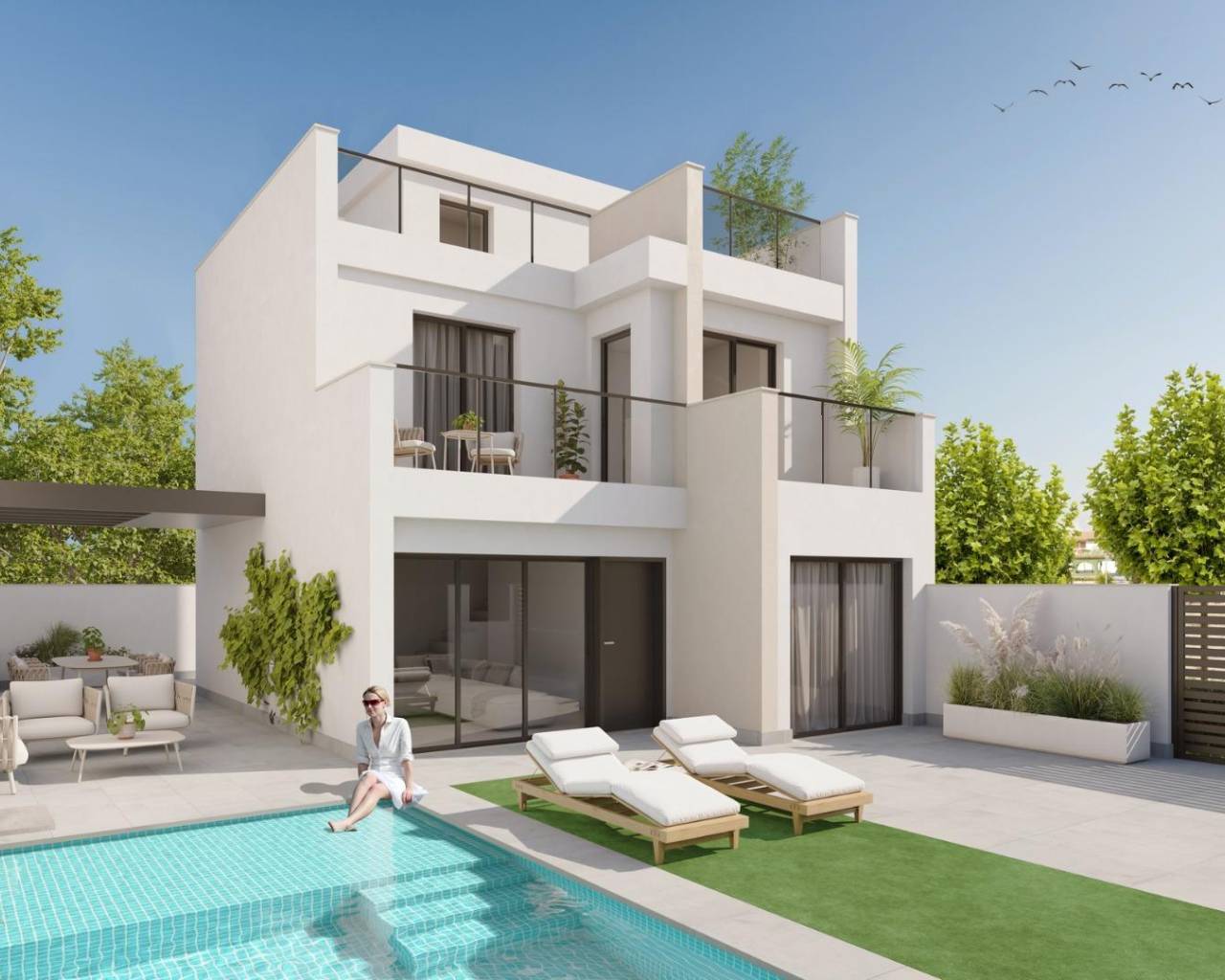 Chalet Independiente - Nueva construcción  - Los Alcazares - Playa la Atascadera