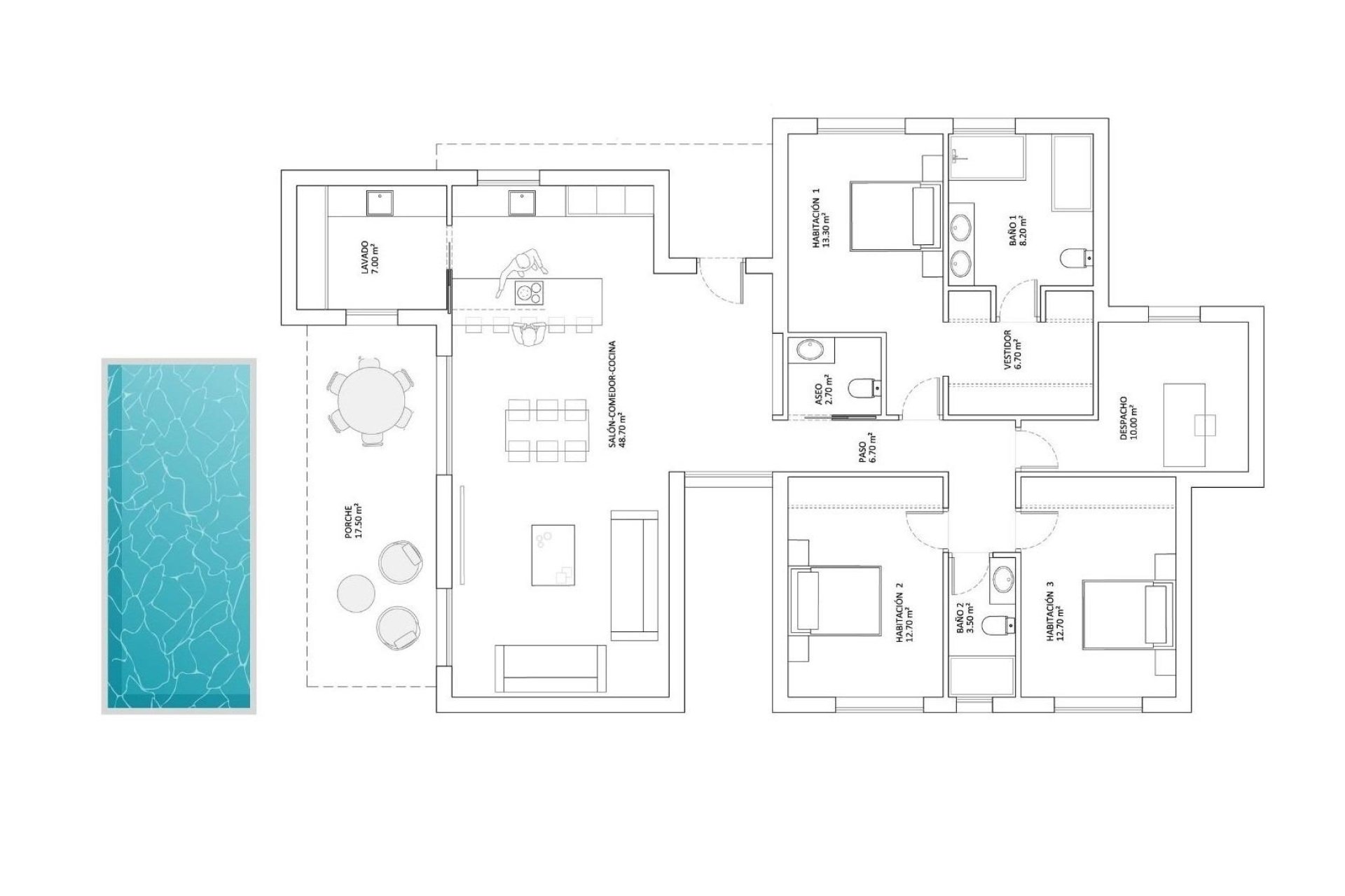 New Build - Detached Villa - Monforte del Cid - La Capitana