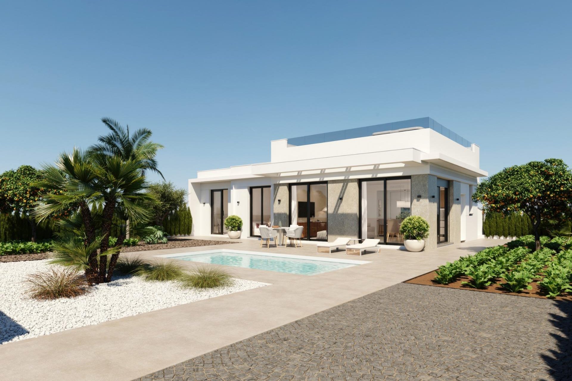 Nueva construcción  - Chalet Independiente - Fuente Álamo - Hacienda Del Álamo Golf