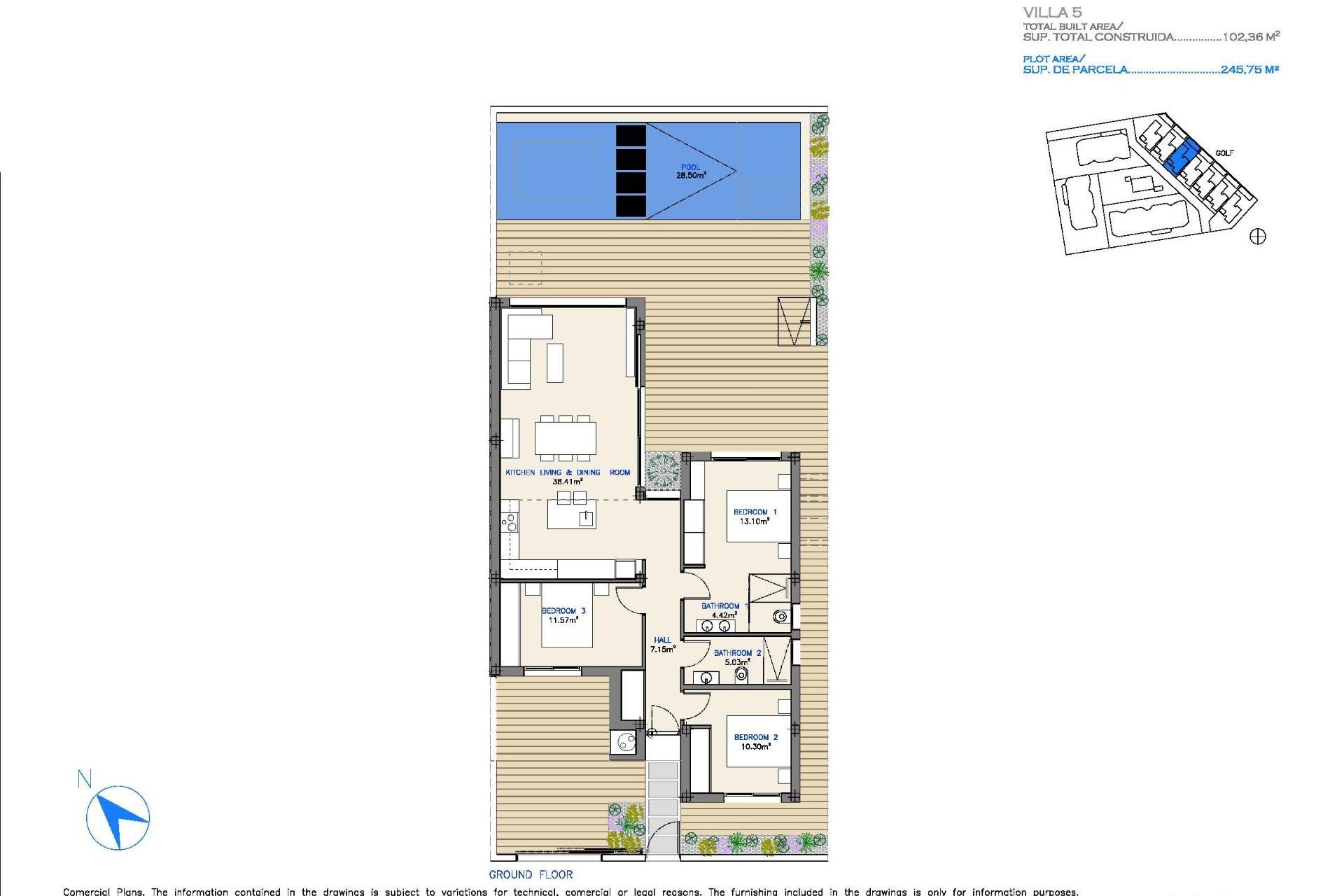 Nueva construcción  - Chalet Independiente - Los Alcazares - Serena Golf