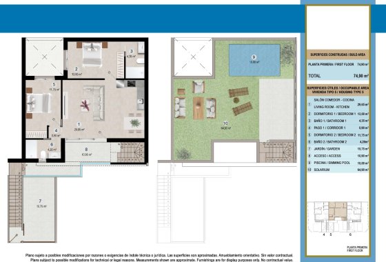 New Build - Bungalow - San Pedro del Pinatar - Lo Pagan