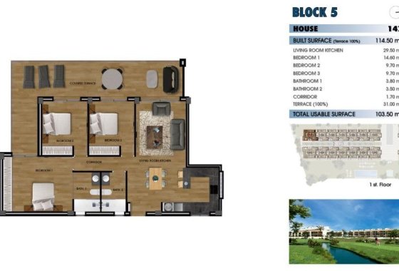 New Build - Apartment - Los Alcazares - La Serena Golf